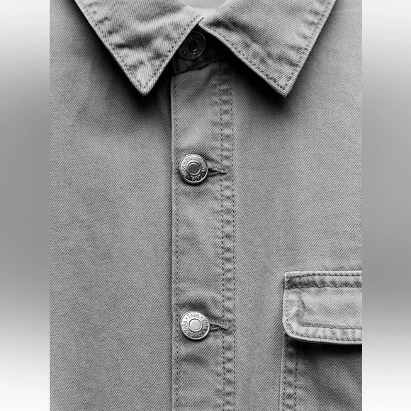 ZARA TRF WASHED EFFECT DENIM JUMPSUIT - Picture 6 of 8